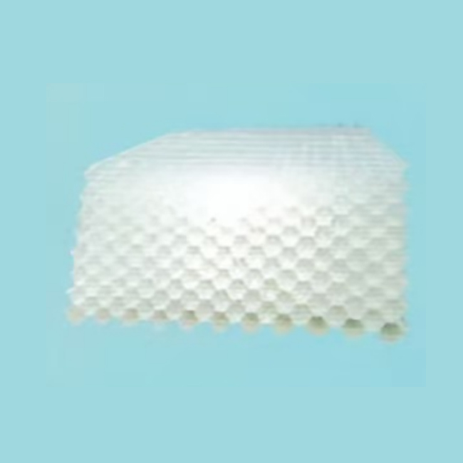 Honeycomb inclined tube packing