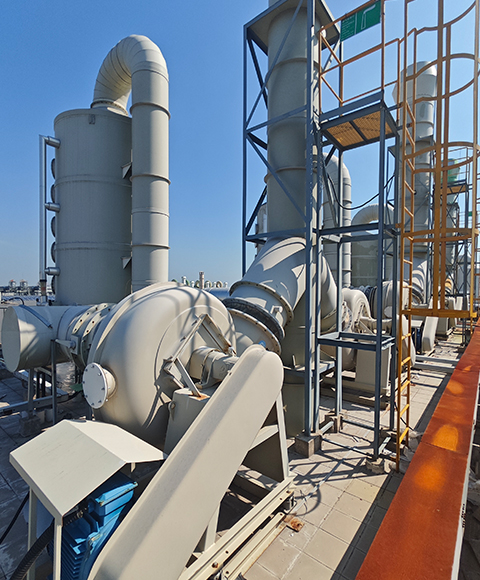 Waste gas treatment